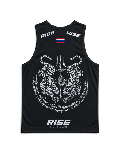 RISE MUAY THAI SAK YANT TANK TOP (BLACK)