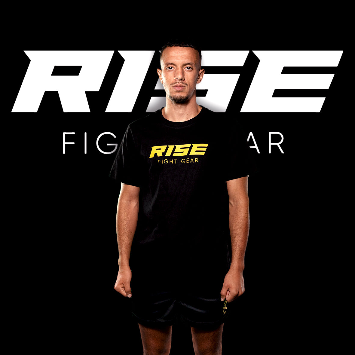 RISE COTTON T-SHIRT (BLACK)