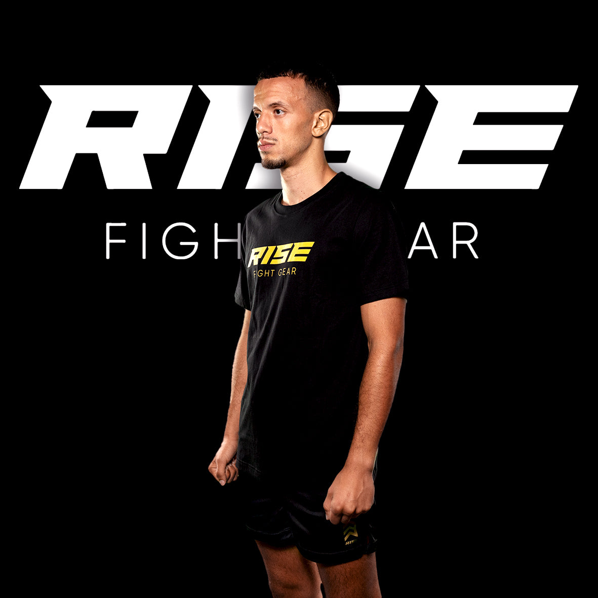 RISE COTTON T-SHIRT (BLACK)