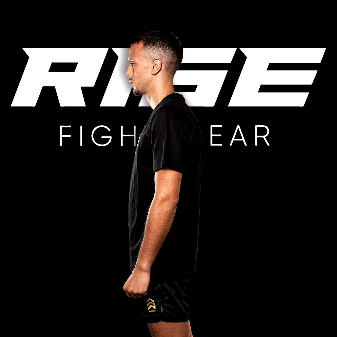 RISE COTTON T-SHIRT (BLACK)