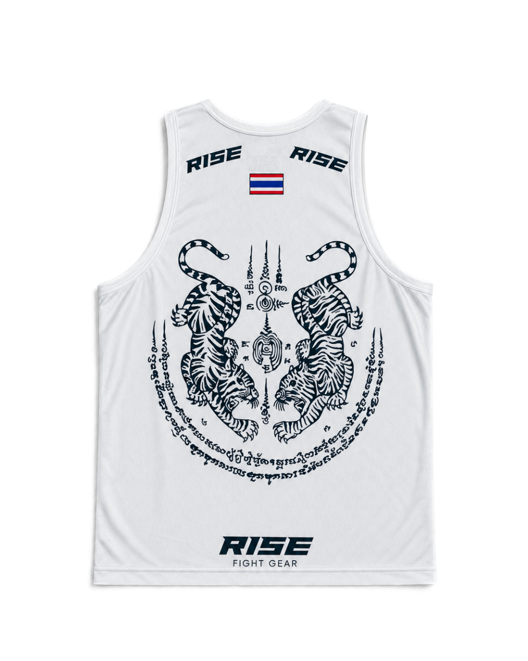 RISE MUAY THAI SAK YANT TANK TOP (WHITE)