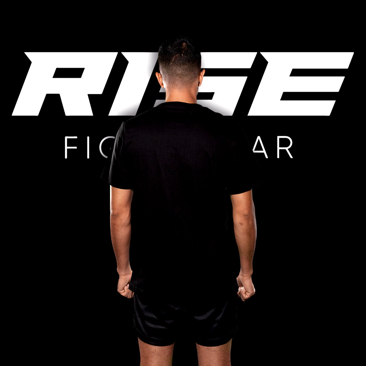 RISE COTTON T-SHIRT (BLACK)