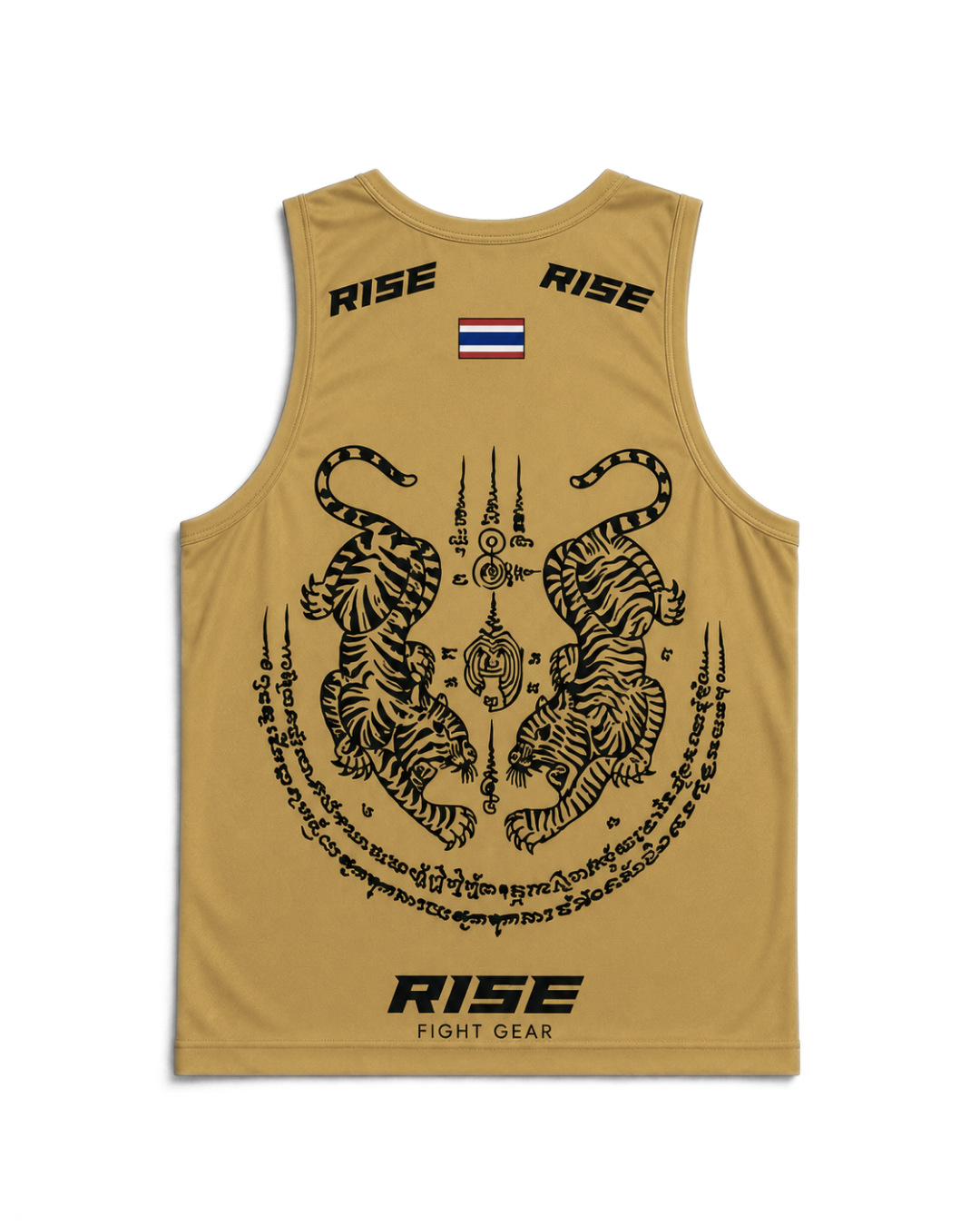 RISE MUAY THAI SAK YANT TANK TOP (GOLD)