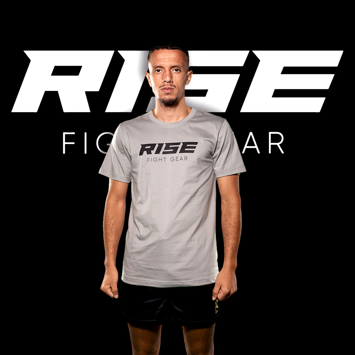 RISE COTTON T-SHIRT (GREY)