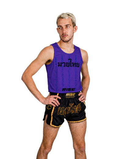 RISE MUAY THAI SAK YANT TANK TOP (PURPLE)
