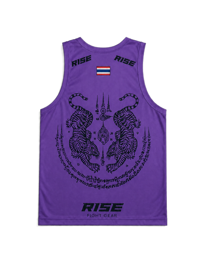 RISE MUAY THAI SAK YANT TANK TOP (PURPLE)