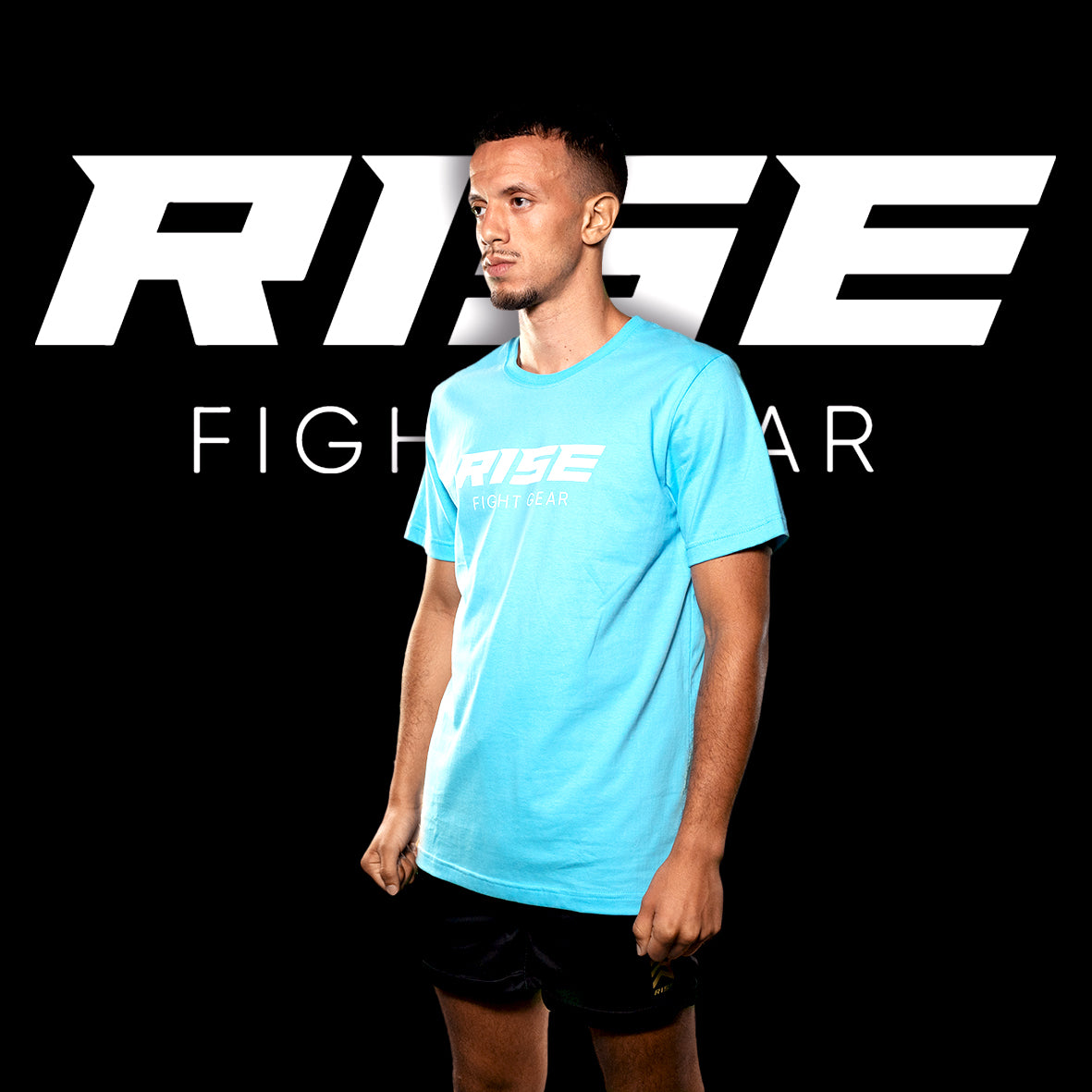 RISE COTTON T-SHIRT (BLUE)