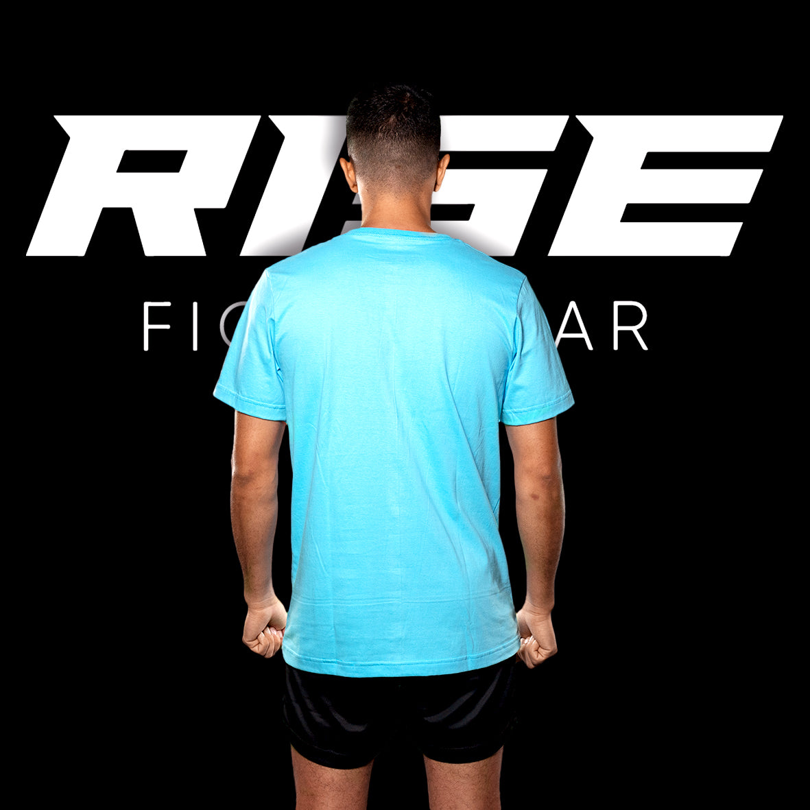 RISE COTTON T-SHIRT (BLUE)