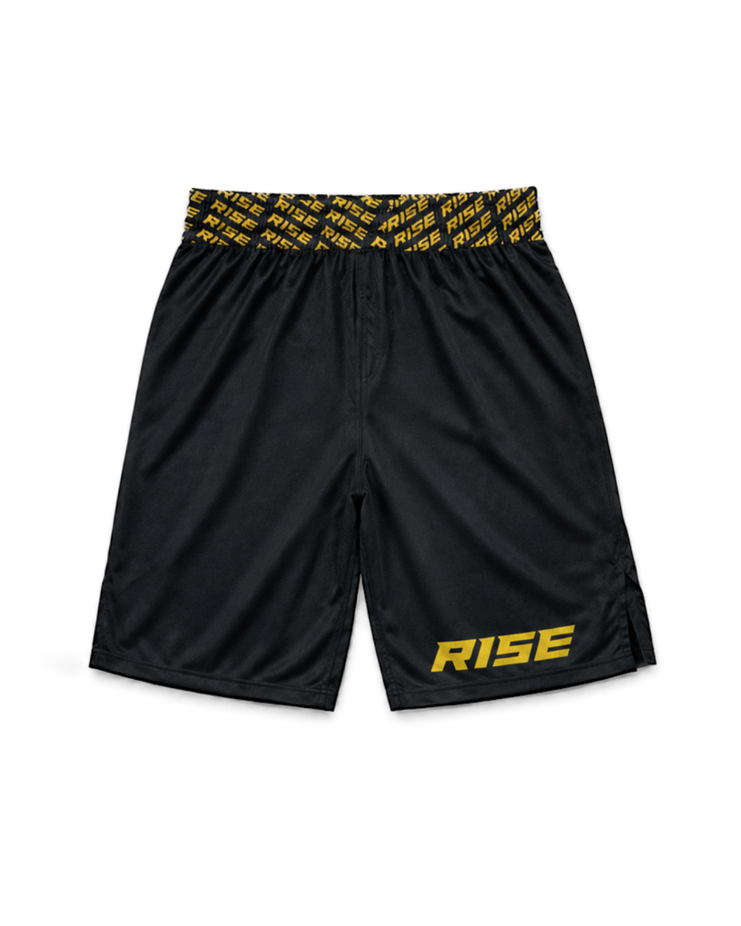 RISE GYM SHORTS 2024 (BLACK/GOLD)