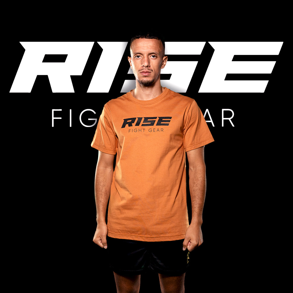 RISE COTTON T-SHIRT (BROWN)