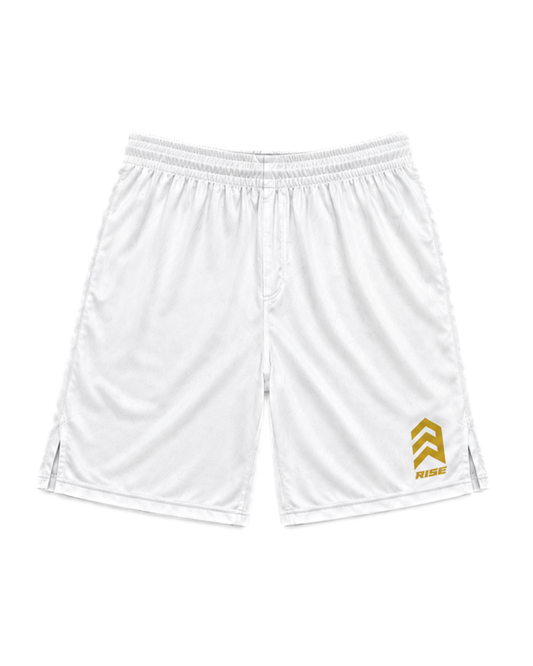 RISE GYM SHORTS (WHITE)