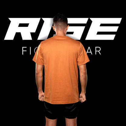 RISE COTTON T-SHIRT (BROWN)