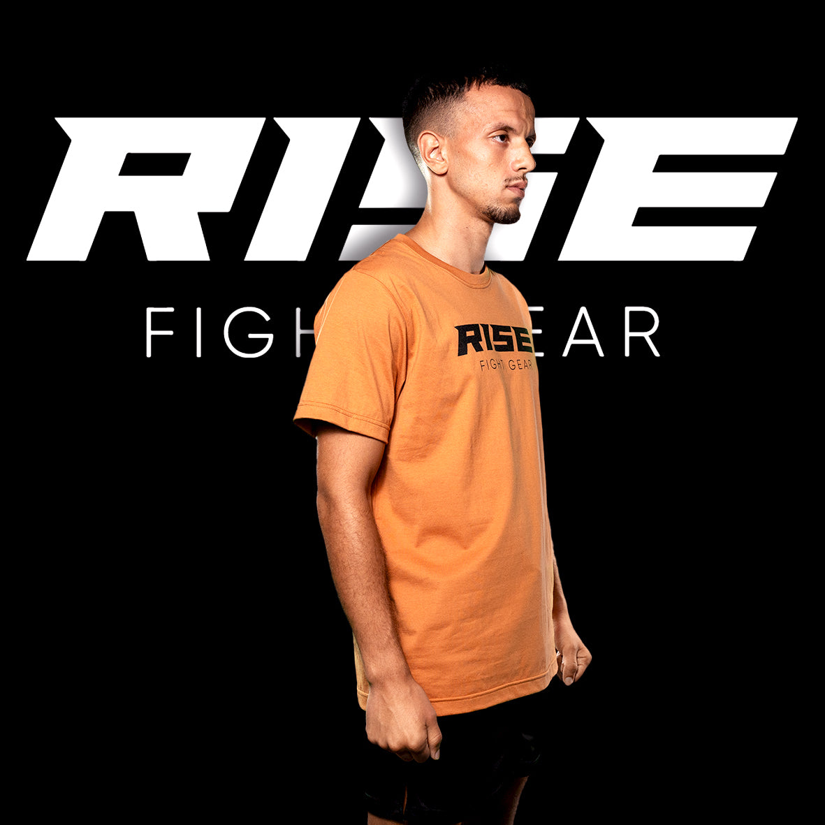 RISE COTTON T-SHIRT (BROWN)