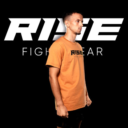 RISE COTTON T-SHIRT (BROWN)