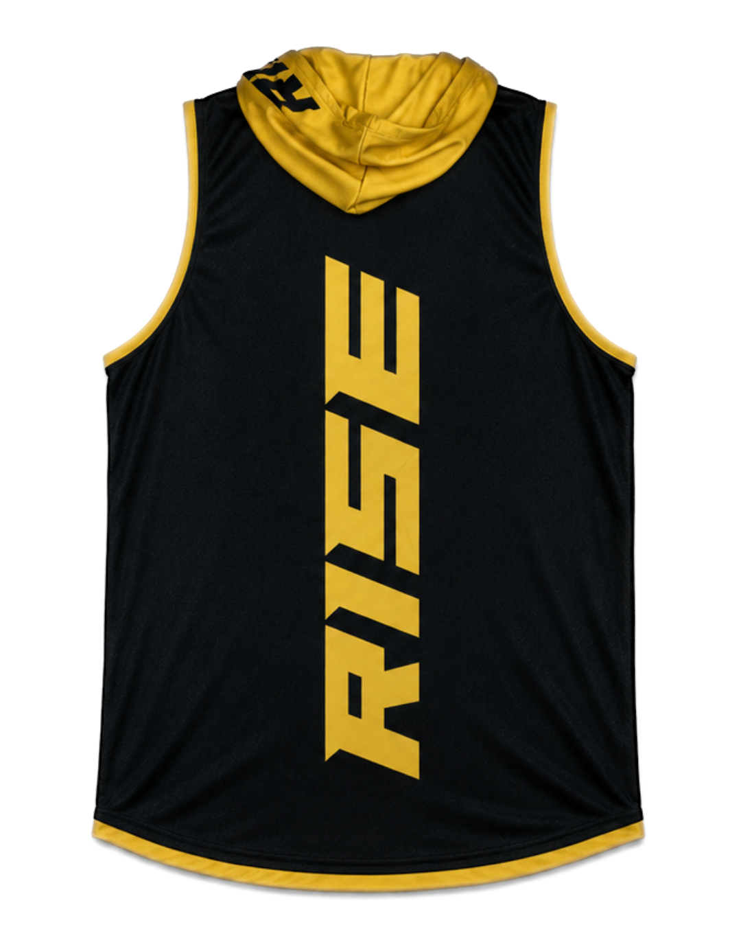 RISE SLEEVELESS HOODIE (BLACK/GOLD)