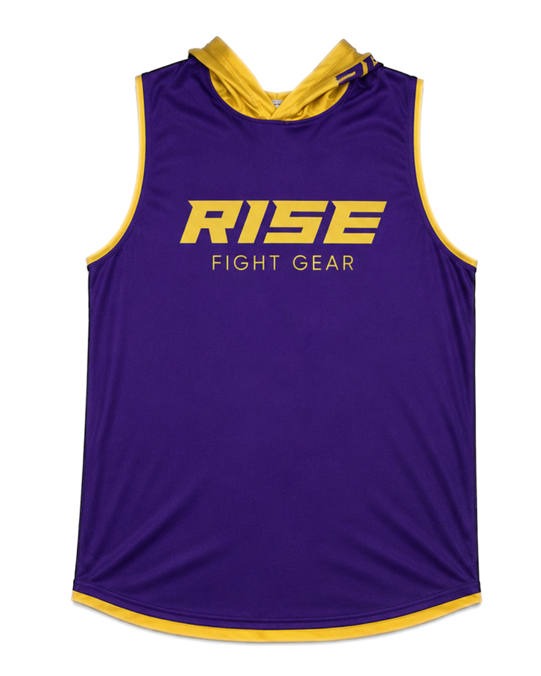 RISE SLEEVELESS HOODIE (PURPLE/GOLD)