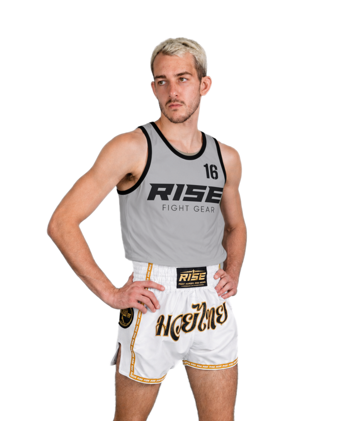 RISE BASKETBALL JERSEY No.16 (GREY/BLACK)