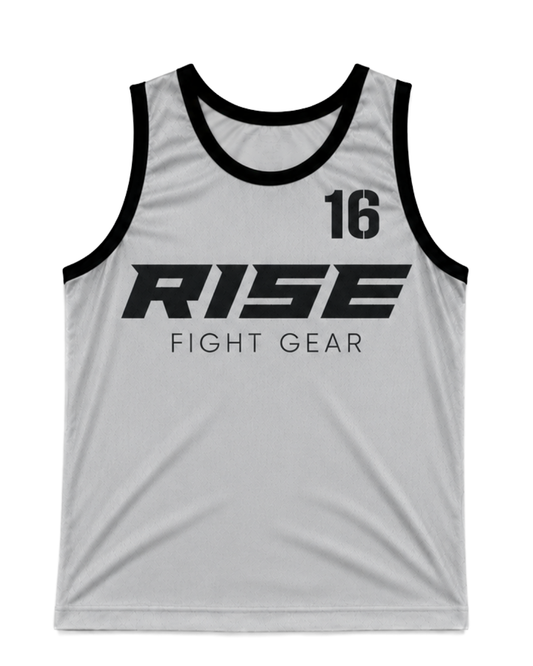 RISE BASKETBALL JERSEY No.16 (GREY/BLACK)