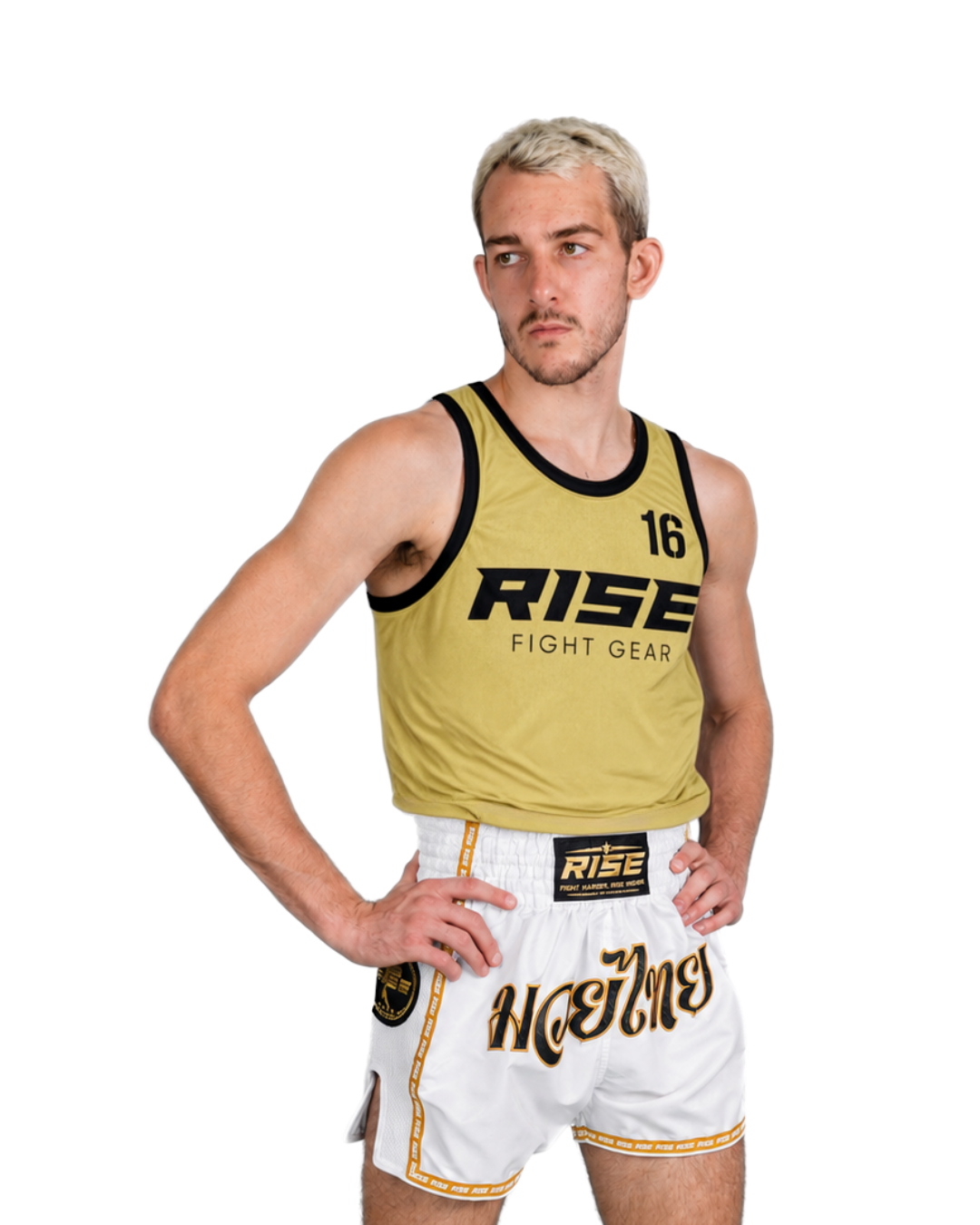 RISE BASKETBALL JERSEY No.16 (GOLD/BLACK)