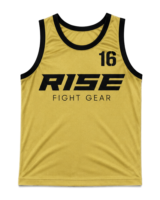 RISE BASKETBALL JERSEY No.16 (GOLD/BLACK)