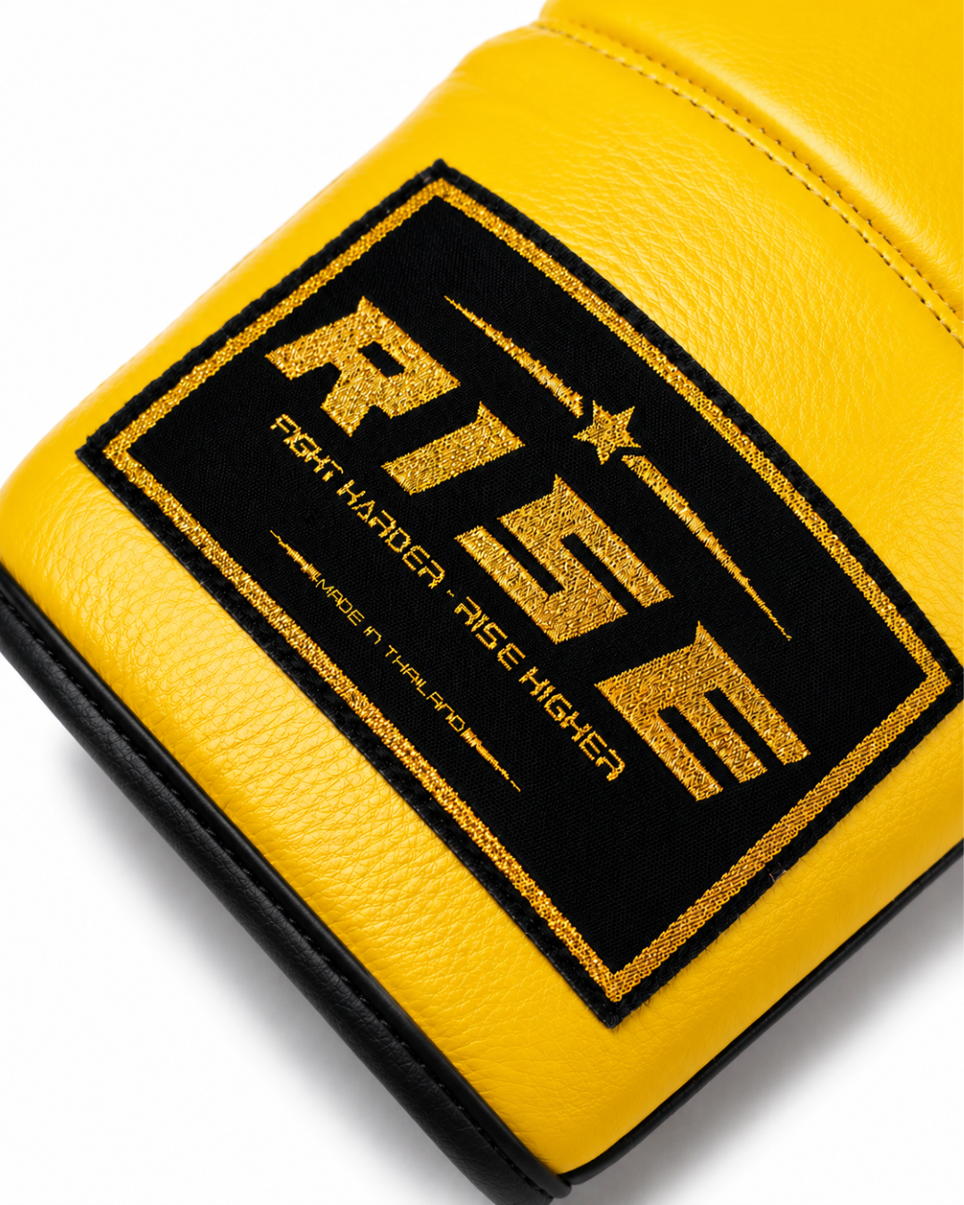 RISE COMPETITION FULLY LEATHER BOXING GLOVES (GOLD)