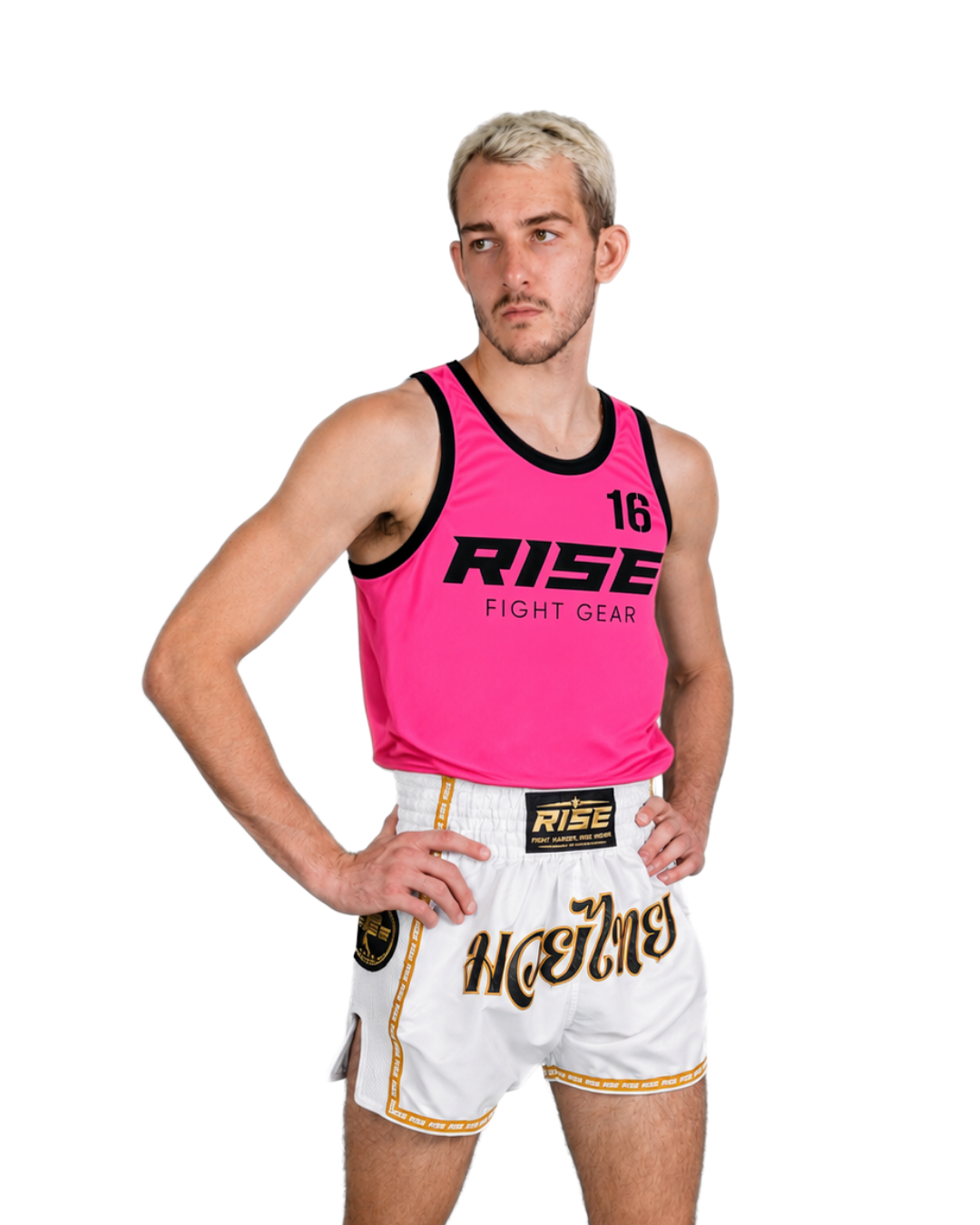 RISE BASKETBALL JERSEY No.16 (NEON PINK/BLACK)