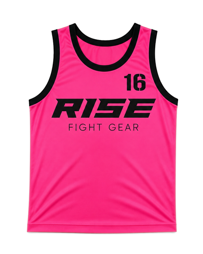 RISE BASKETBALL JERSEY No.16 (NEON PINK/BLACK)