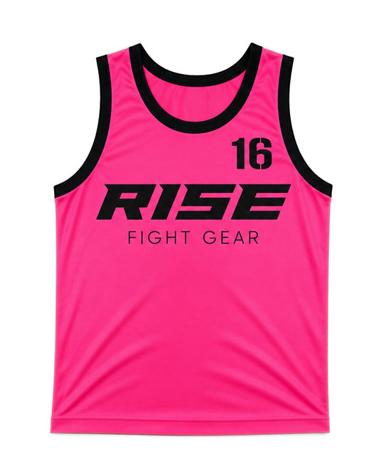 RISE BASKETBALL JERSEY No.16 (NEON PINK/BLACK)