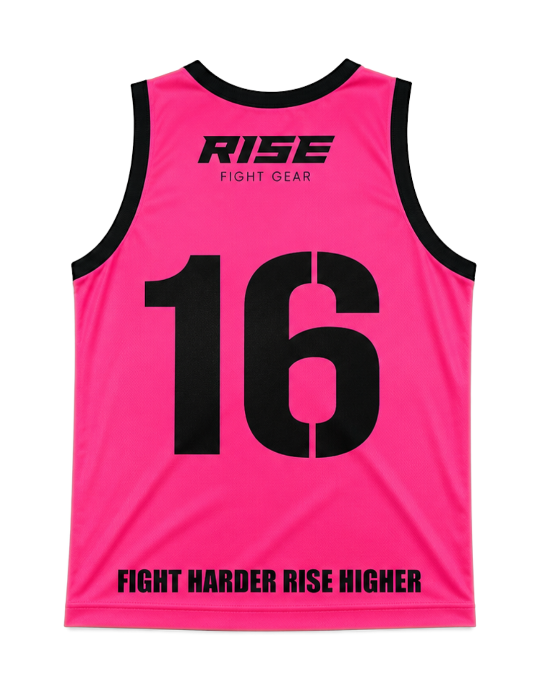 RISE BASKETBALL JERSEY No.16 (NEON PINK/BLACK)