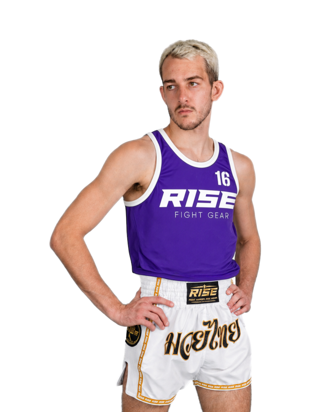 RISE BASKETBALL JERSEY No.16 (PURPLE/WHITE)