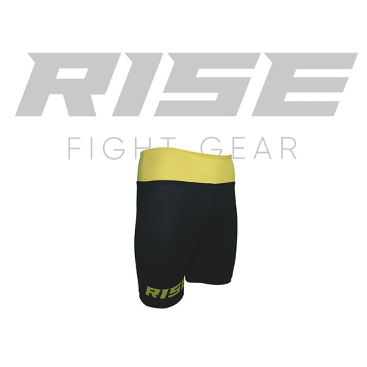 RISE WOMAN BIKE LEGGINGS (BLACK/GOLD)