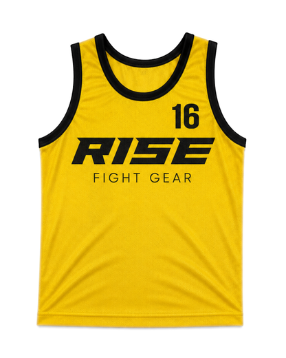RISE BASKETBALL JERSEY No.16 (YELLOW/BLACK)