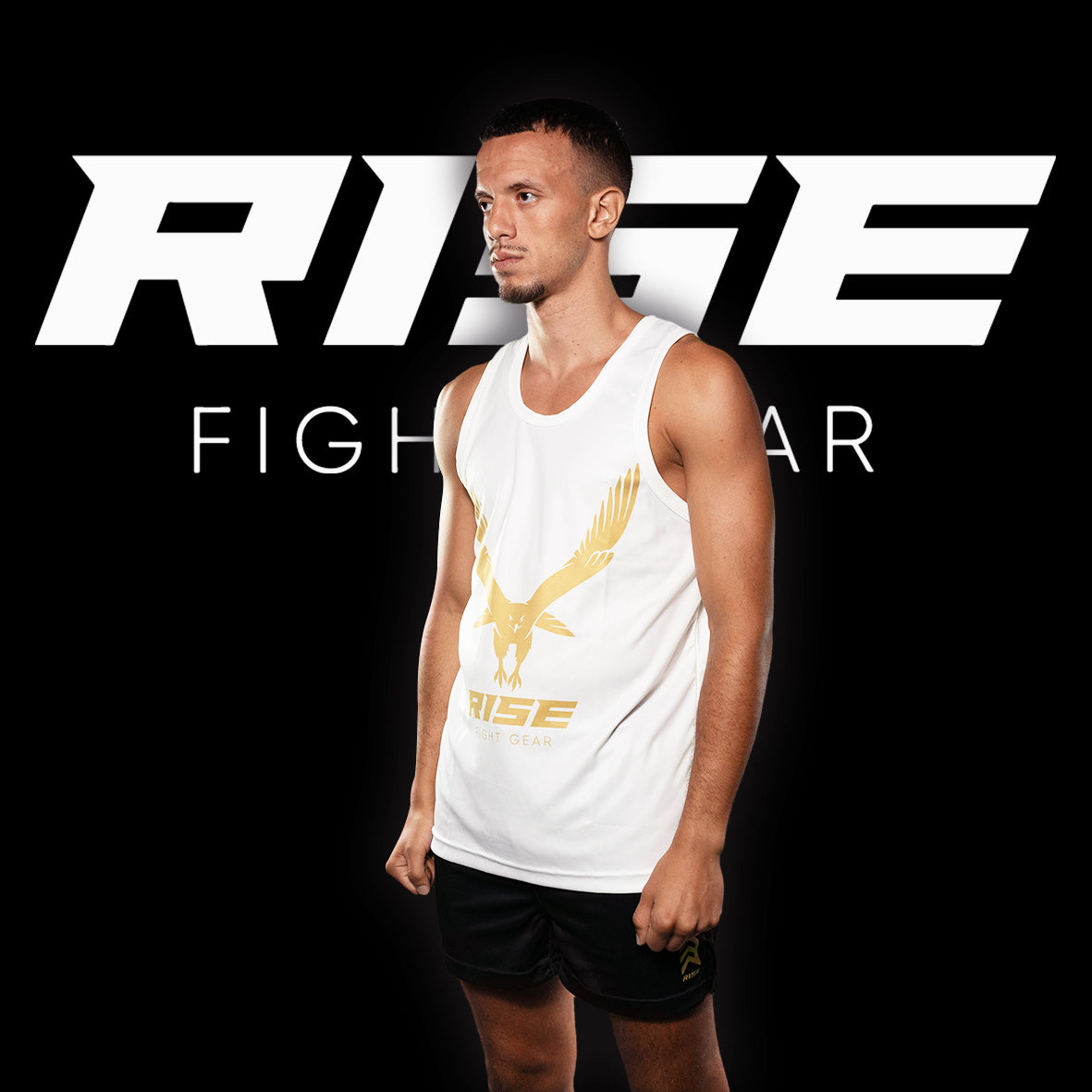 RISE BASKETBALL JERSEY 16 (WHITE/GOLD)