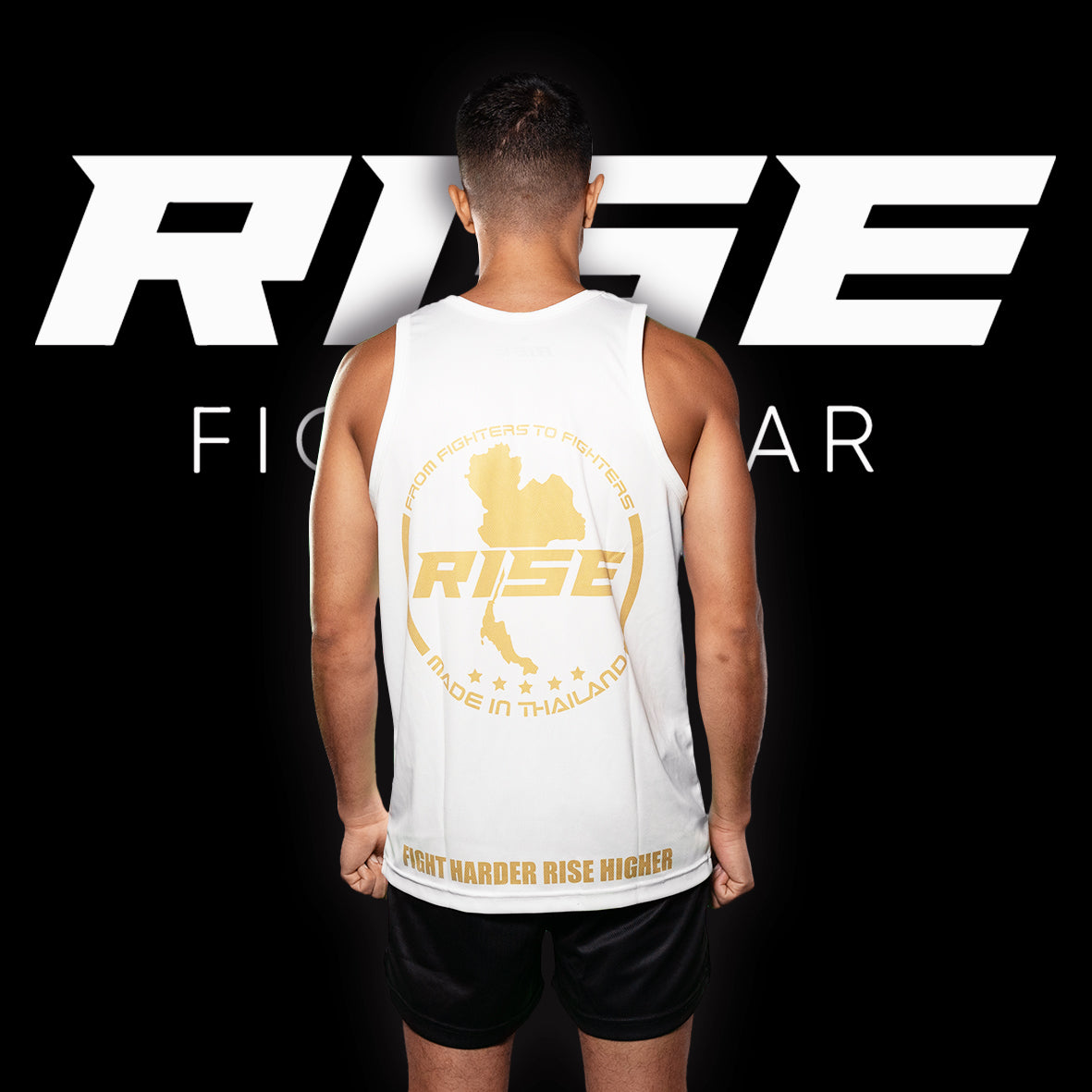 RISE BASKETBALL JERSEY 16 (WHITE/GOLD)