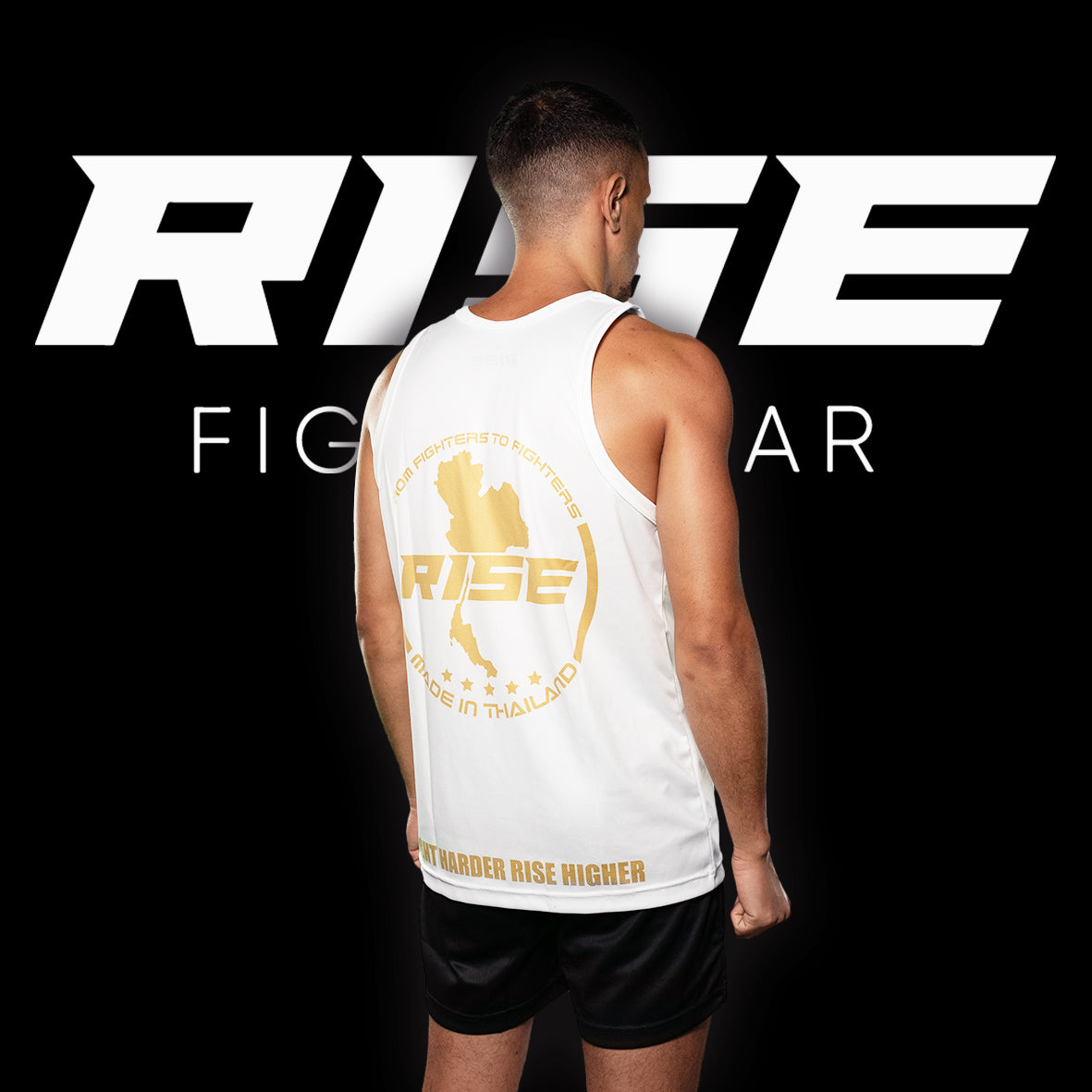 RISE BASKETBALL JERSEY 16 (WHITE/GOLD)