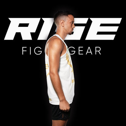 RISE BASKETBALL JERSEY 16 (WHITE/GOLD)