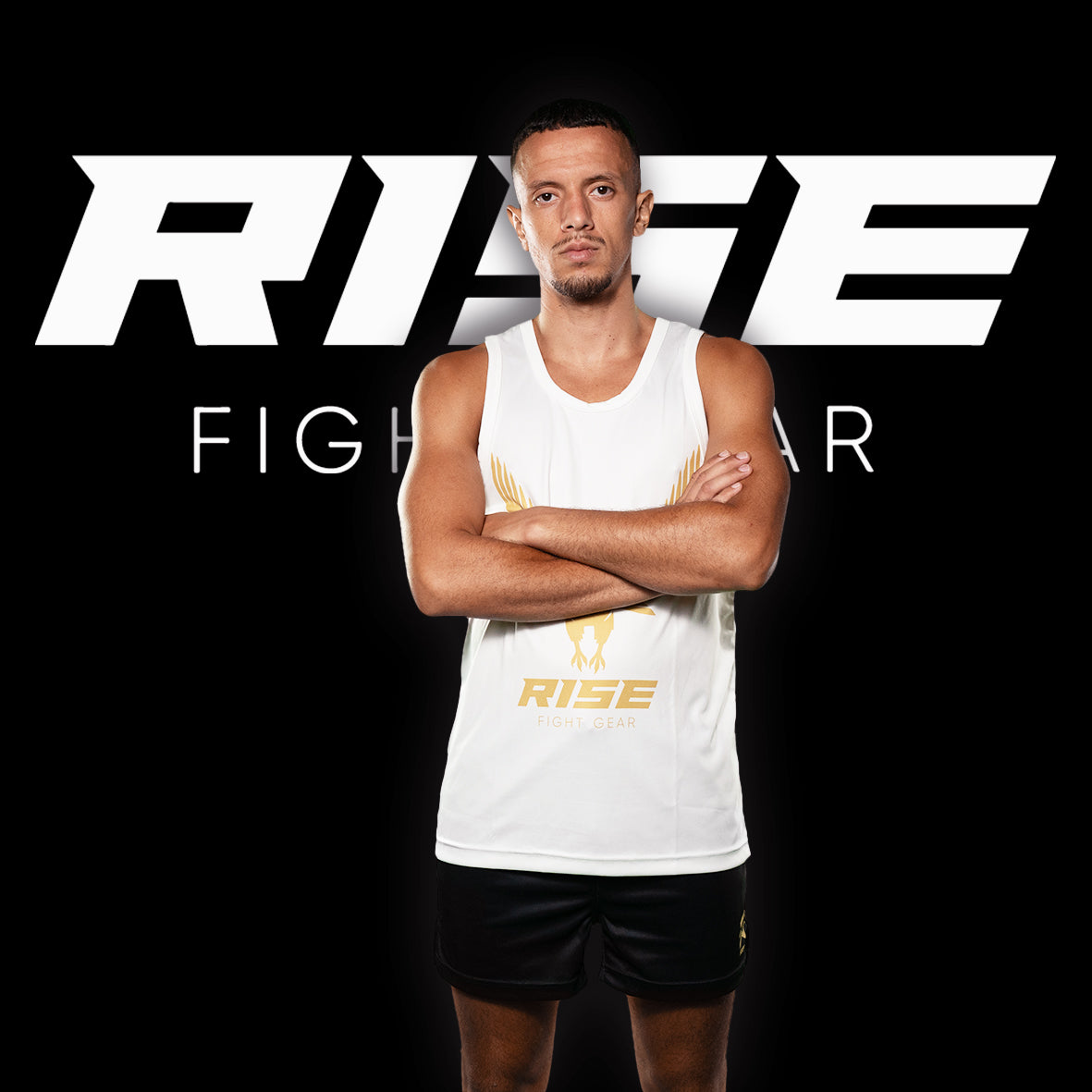 RISE BASKETBALL JERSEY 16 (WHITE/GOLD)