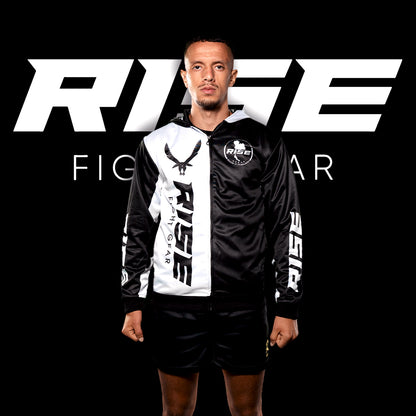 RISE HOODIE JACKET (BLACK/WHITE)