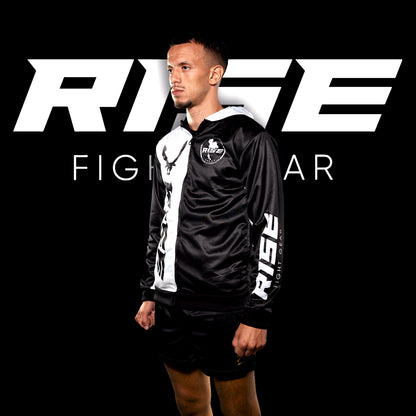 RISE HOODIE JACKET (BLACK/WHITE)