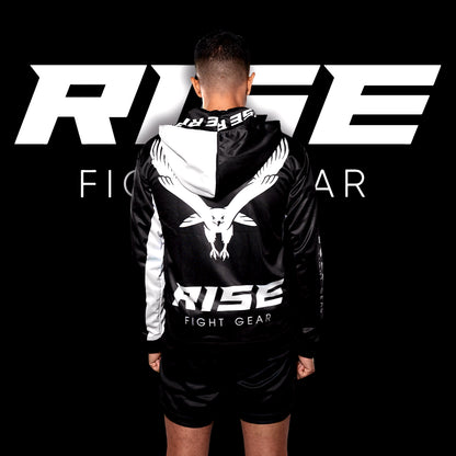 RISE HOODIE JACKET (BLACK/WHITE)