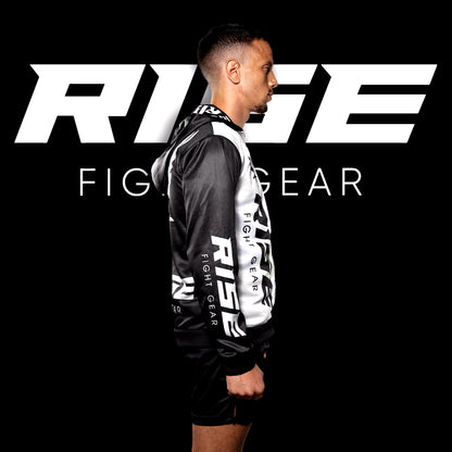 RISE HOODIE JACKET (BLACK/WHITE)