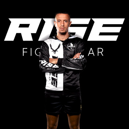 RISE HOODIE JACKET (BLACK/WHITE)