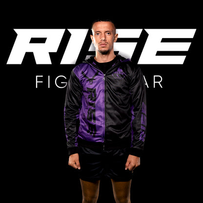 RISE HOODIE JACKET (BLACK/PURPLE)