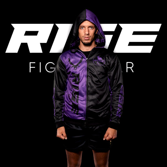 RISE HOODIE JACKET (BLACK/PURPLE)