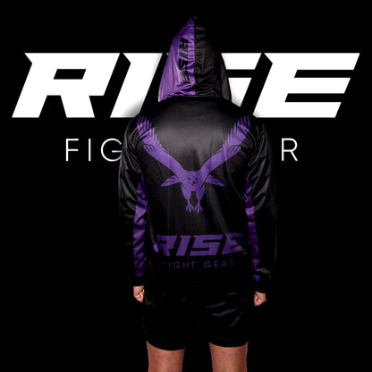 RISE HOODIE JACKET (BLACK/PURPLE)