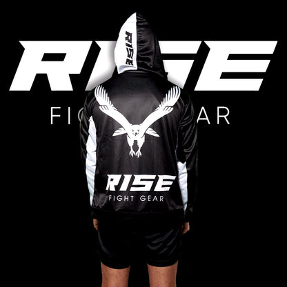 RISE HOODIE JACKET (BLACK/WHITE)