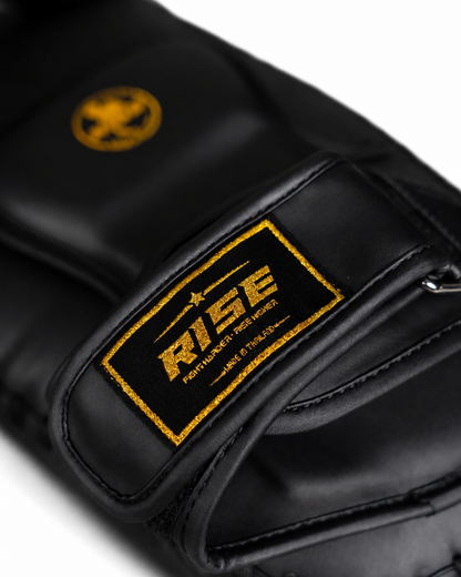 RISE PRO SERIES THAI KICK PAD 1 STRAP (BLACK)