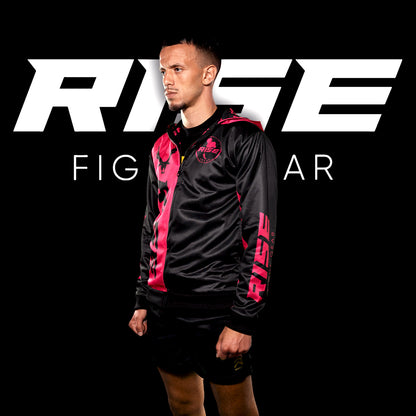 RISE HOODIE JACKET (BLACK/NEON PINK)