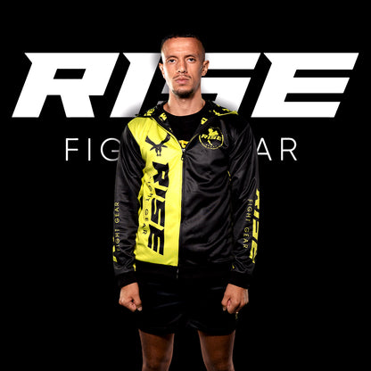 RISE HOODIE JACKET (BLACK/NEON YELLOW)