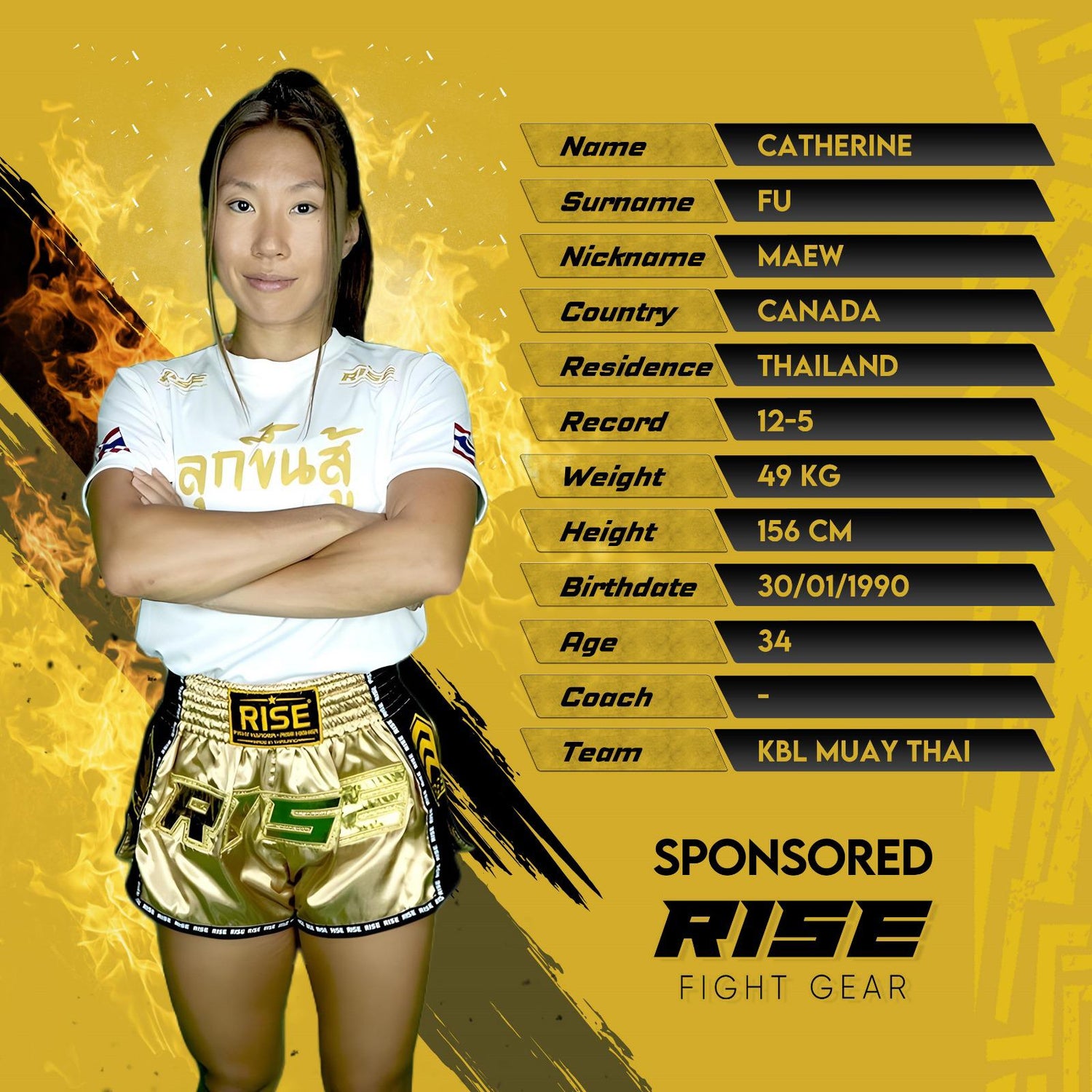 Catherine Fu Sponsored Fighter